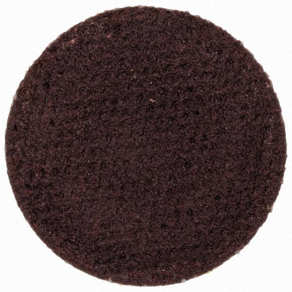 Merit Abrasives - 3/4" Disc Diam, 240 Grit, Aluminum Oxide Quick Change Disc - Type R Attaching System, Coated, Brown, 40,000 RPM, ALO Series - Apex Tool & Supply