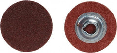 Merit Abrasives - 1" Disc Diam, 150 Grit, Aluminum Oxide Quick Change Disc - Type S Attaching System, Coated, Brown, 40,000 RPM, ALO Series - Apex Tool & Supply