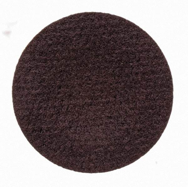 Merit Abrasives - 3/4" Disc Diam, 320 Grit, Aluminum Oxide Quick Change Disc - Type S Attaching System, Coated, Brown, 40,000 RPM, ALO Series - Apex Tool & Supply