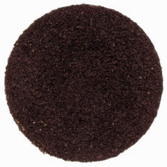 Merit Abrasives - 3/4" Disc Diam, 120 Grit, Aluminum Oxide Quick Change Disc - Type S Attaching System, Coated, Brown, 40,000 RPM, ALO Series - Apex Tool & Supply