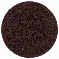 Merit Abrasives - 3/4" Disc Diam, 80 Grit, Aluminum Oxide Quick Change Disc - Type S Attaching System, Coated, Brown, 40,000 RPM, ALO Series - Apex Tool & Supply