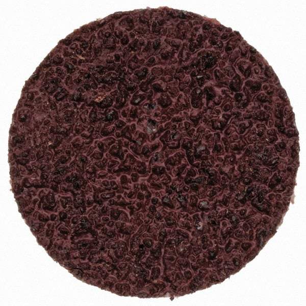 Merit Abrasives - 3/4" Disc Diam, 50 Grit, Aluminum Oxide Quick Change Disc - Type S Attaching System, Coated, Brown, 40,000 RPM, ALO Series - Apex Tool & Supply
