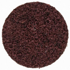 Merit Abrasives - 3/4" Disc Diam, 50 Grit, Aluminum Oxide Quick Change Disc - Type S Attaching System, Coated, Brown, 40,000 RPM, ALO Series - Apex Tool & Supply