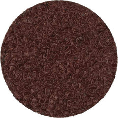 Merit Abrasives - 3/4" Disc Diam, 40 Grit, Aluminum Oxide Quick Change Disc - Type S Attaching System, Coated, Brown, 40,000 RPM, ALO Series - Apex Tool & Supply