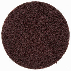 Merit Abrasives - 3/4" Disc Diam, 100 Grit, Aluminum Oxide Quick Change Disc - Type R Attaching System, Coated, Brown, 40,000 RPM, ALO Series - Apex Tool & Supply