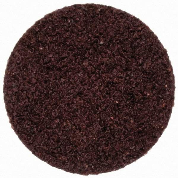 Merit Abrasives - 3/4" Disc Diam, 60 Grit, Aluminum Oxide Quick Change Disc - Type R Attaching System, Coated, Brown, 40,000 RPM, ALO Series - Apex Tool & Supply