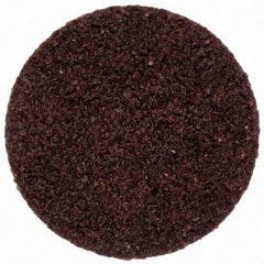 Merit Abrasives - 3/4" Disc Diam, 60 Grit, Aluminum Oxide Quick Change Disc - Type R Attaching System, Coated, Brown, 40,000 RPM, ALO Series - Apex Tool & Supply