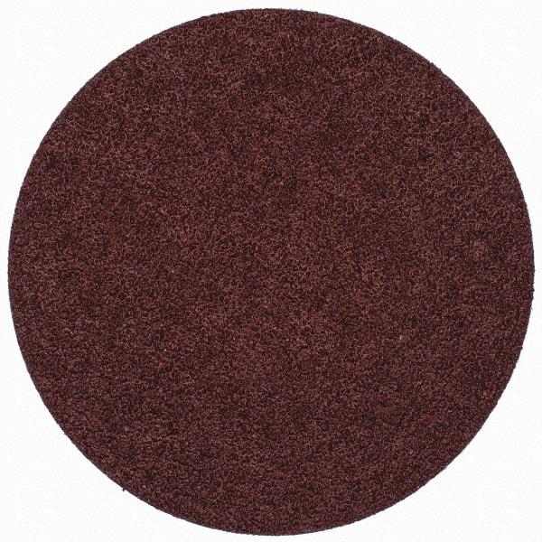 Merit Abrasives - 3" Disc Diam, 60 Grit, Aluminum Oxide Quick Change Disc - Type S Attaching System, Coated, Brown, 20,000 RPM, ALO Series - Apex Tool & Supply