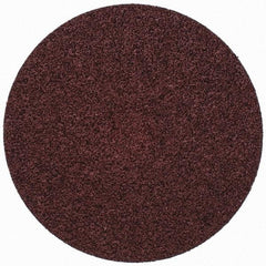 Merit Abrasives - 3" Disc Diam, 50 Grit, Aluminum Oxide Quick Change Disc - Type S Attaching System, Coated, Brown, 20,000 RPM, ALO Series - Apex Tool & Supply