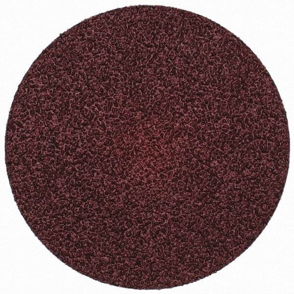 Merit Abrasives - 3" Disc Diam, 36 Grit, Aluminum Oxide Quick Change Disc - Type S Attaching System, Coated, Brown, 20,000 RPM, ALO Series - Apex Tool & Supply