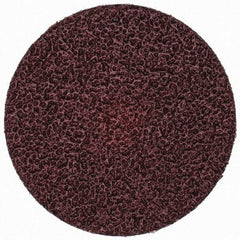 Merit Abrasives - 3" Disc Diam, 24 Grit, Aluminum Oxide Quick Change Disc - Type S Attaching System, Coated, Brown, 20,000 RPM, ALO Series - Apex Tool & Supply