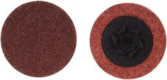 Merit Abrasives - 4" Disc Diam, 80 Grit, Aluminum Oxide Quick Change Disc - Type P Attaching System, Coated, Brown, 12,000 RPM, ALO Series - Apex Tool & Supply
