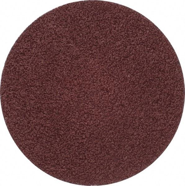 Merit Abrasives - 3" Disc Diam, 40 Grit, Aluminum Oxide Quick Change Disc - Type P Attaching System, Coated, Brown, 20,000 RPM, ALO Series - Apex Tool & Supply
