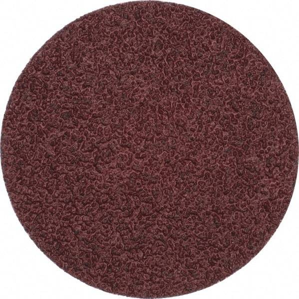 Merit Abrasives - 3" Disc Diam, 36 Grit, Aluminum Oxide Quick Change Disc - Type P Attaching System, Coated, Brown, 20,000 RPM, ALO Series - Apex Tool & Supply