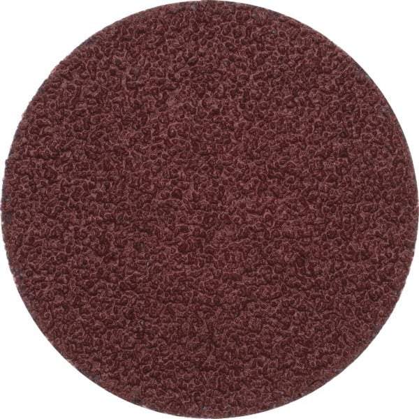 Merit Abrasives - 2" Disc Diam, 40 Grit, Aluminum Oxide Quick Change Disc - Type P Attaching System, Coated, Brown, 30,000 RPM, ALO Series - Apex Tool & Supply