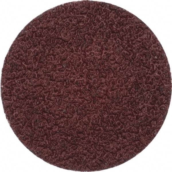Merit Abrasives - 2" Disc Diam, 36 Grit, Aluminum Oxide Quick Change Disc - Type P Attaching System, Coated, Brown, 30,000 RPM, ALO Series - Apex Tool & Supply