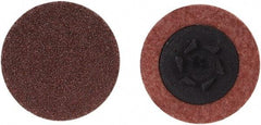 Merit Abrasives - 2" Disc Diam, 60 Grit, Aluminum Oxide Quick Change Disc - Type P Attaching System, Coated, Brown, 30,000 RPM, ALO Series - Apex Tool & Supply