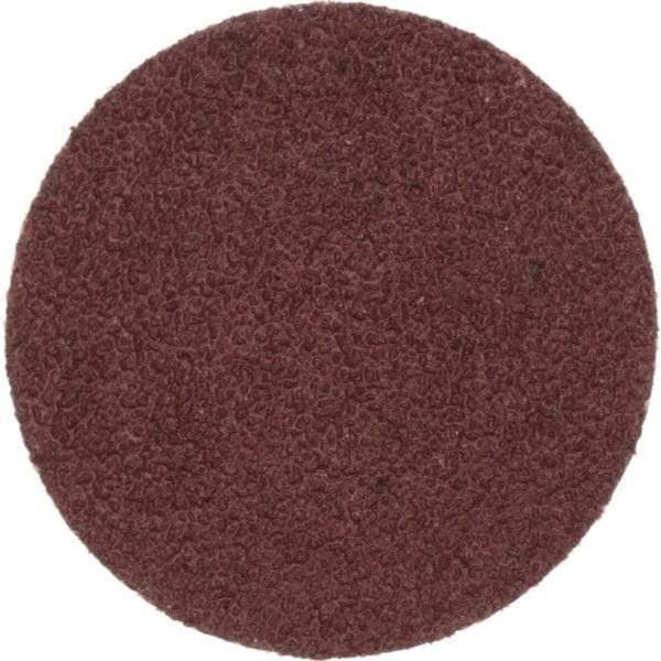 Merit Abrasives - 1-1/2" Disc Diam, 60 Grit, Aluminum Oxide Quick Change Disc - Type P Attaching System, Coated, Brown, 30,000 RPM, ALO Series - Apex Tool & Supply