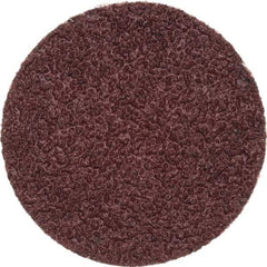 Merit Abrasives - 1-1/2" Disc Diam, 40 Grit, Aluminum Oxide Quick Change Disc - Type P Attaching System, Coated, Brown, 30,000 RPM, ALO Series - Apex Tool & Supply