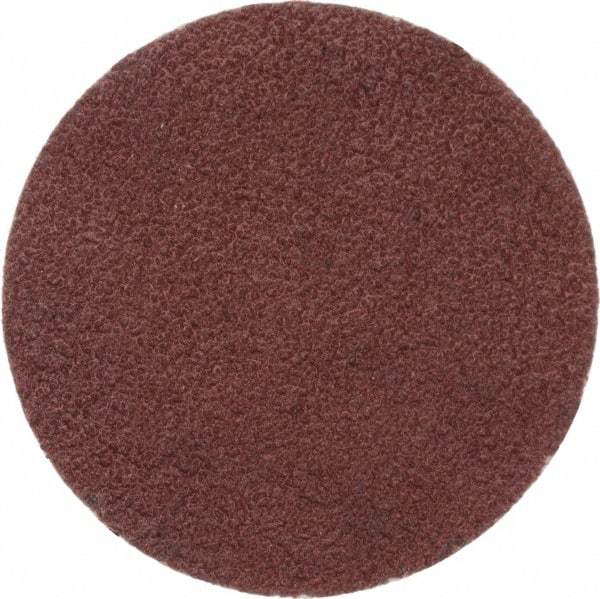 Merit Abrasives - 1" Disc Diam, 120 Grit, Aluminum Oxide Quick Change Disc - Type P Attaching System, Coated, Brown, 40,000 RPM, ALO Series - Apex Tool & Supply