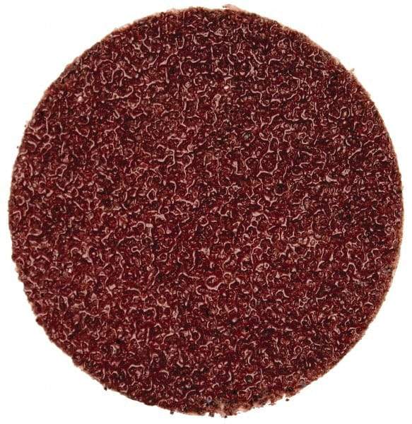 Merit Abrasives - 1" Disc Diam, 60 Grit, Aluminum Oxide Quick Change Disc - Type P Attaching System, Coated, Brown, 40,000 RPM, ALO Series - Apex Tool & Supply