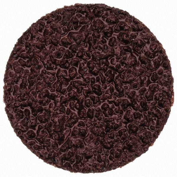 Merit Abrasives - 1" Disc Diam, 36 Grit, Aluminum Oxide Quick Change Disc - Type P Attaching System, Coated, Brown, 40,000 RPM, ALO Series - Apex Tool & Supply