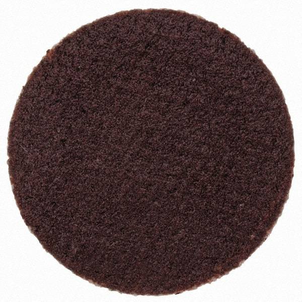 Merit Abrasives - 3/4" Disc Diam, 320 Grit, Aluminum Oxide Quick Change Disc - Type P Attaching System, Coated, Brown, 40,000 RPM, ALO Series - Apex Tool & Supply