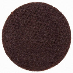 Merit Abrasives - 3/4" Disc Diam, 320 Grit, Aluminum Oxide Quick Change Disc - Type P Attaching System, Coated, Brown, 40,000 RPM, ALO Series - Apex Tool & Supply