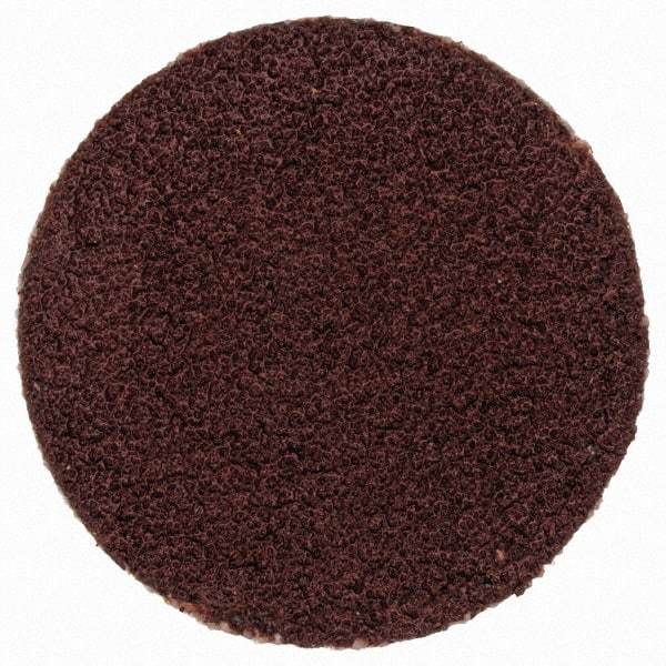 Merit Abrasives - 3/4" Disc Diam, 150 Grit, Aluminum Oxide Quick Change Disc - Type P Attaching System, Coated, Brown, 40,000 RPM, ALO Series - Apex Tool & Supply