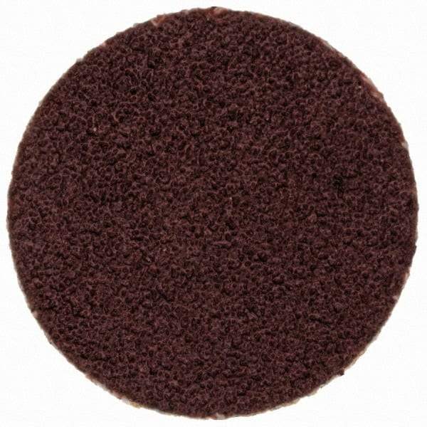 Merit Abrasives - 3/4" Disc Diam, 120 Grit, Aluminum Oxide Quick Change Disc - Type P Attaching System, Coated, Brown, 40,000 RPM, ALO Series - Apex Tool & Supply