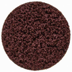 Merit Abrasives - 3/4" Disc Diam, 40 Grit, Aluminum Oxide Quick Change Disc - Type P Attaching System, Coated, Brown, 40,000 RPM, ALO Series - Apex Tool & Supply