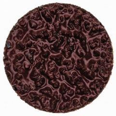 Merit Abrasives - 3/4" Disc Diam, 24 Grit, Aluminum Oxide Quick Change Disc - Type P Attaching System, Coated, Brown, 40,000 RPM, ALO Series - Apex Tool & Supply