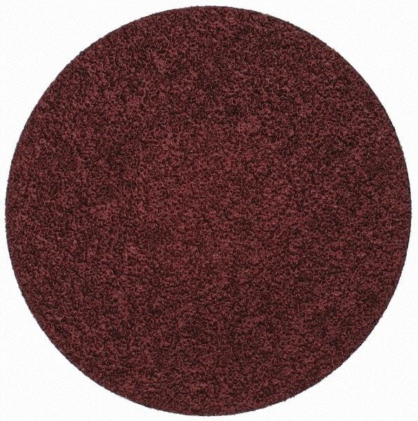 Merit Abrasives - 3" Disc Diam, 50 Grit, Aluminum Oxide Quick Change Disc - Type R Attaching System, Coated, Brown, 20,000 RPM, ALO Series - Apex Tool & Supply