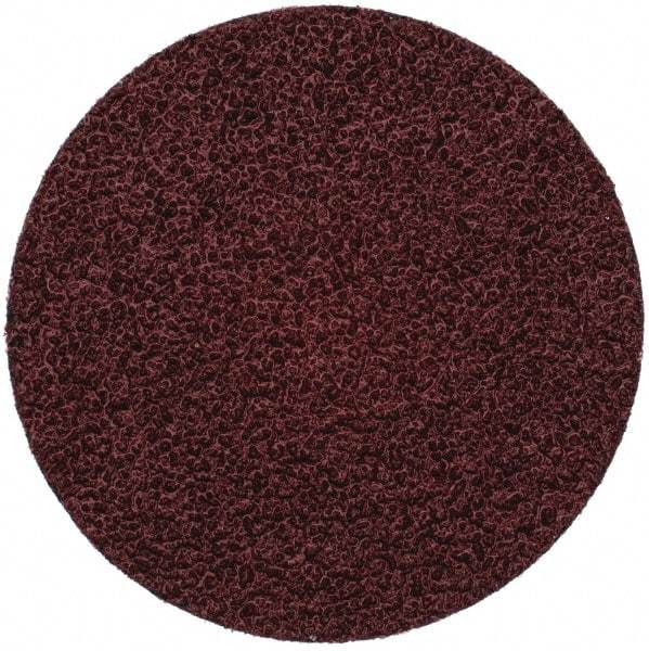 Merit Abrasives - 3" Disc Diam, 36 Grit, Aluminum Oxide Quick Change Disc - Type R Attaching System, Coated, Brown, 20,000 RPM, ALO Series - Apex Tool & Supply