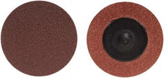 Merit Abrasives - 3" Disc Diam, 24 Grit, Aluminum Oxide Quick Change Disc - Type R Attaching System, Coated, Brown, 20,000 RPM, ALO Series - Apex Tool & Supply