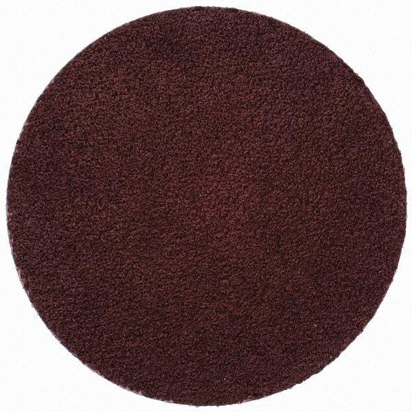 Merit Abrasives - 2" Disc Diam, 100 Grit, Aluminum Oxide Quick Change Disc - Type R Attaching System, Coated, Brown, 30,000 RPM, ALO Series - Apex Tool & Supply