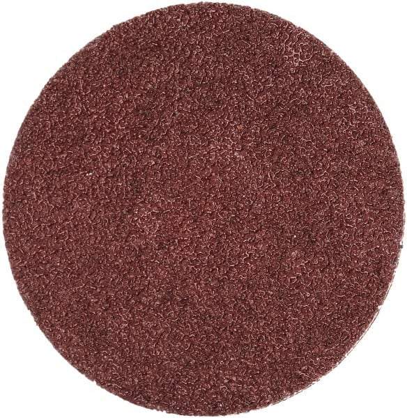 Merit Abrasives - 2" Disc Diam, 60 Grit, Aluminum Oxide Quick Change Disc - Type S Attaching System, Coated, Brown, 30,000 RPM, ALO Series - Apex Tool & Supply