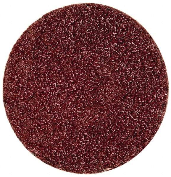 Merit Abrasives - 2" Disc Diam, 40 Grit, Aluminum Oxide Quick Change Disc - Type S Attaching System, Coated, Brown, 30,000 RPM, ALO Series - Apex Tool & Supply