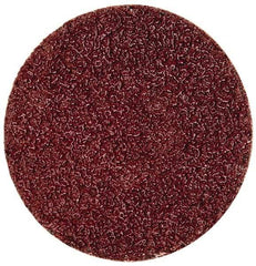 Merit Abrasives - 2" Disc Diam, 40 Grit, Aluminum Oxide Quick Change Disc - Type S Attaching System, Coated, Brown, 30,000 RPM, ALO Series - Apex Tool & Supply