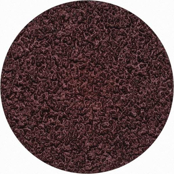 Merit Abrasives - 2" Disc Diam, 36 Grit, Aluminum Oxide Quick Change Disc - Type II Attaching System, Coated, Brown, 30,000 RPM, ALO Series - Apex Tool & Supply
