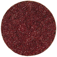 Merit Abrasives - 2" Disc Diam, 24 Grit, Aluminum Oxide Quick Change Disc - Type S Attaching System, Coated, Brown, 30,000 RPM, ALO Series - Apex Tool & Supply