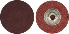 Merit Abrasives - 1-1/2" Disc Diam, 120 Grit, Aluminum Oxide Quick Change Disc - Type S Attaching System, Coated, Brown, 30,000 RPM, ALO Series - Apex Tool & Supply