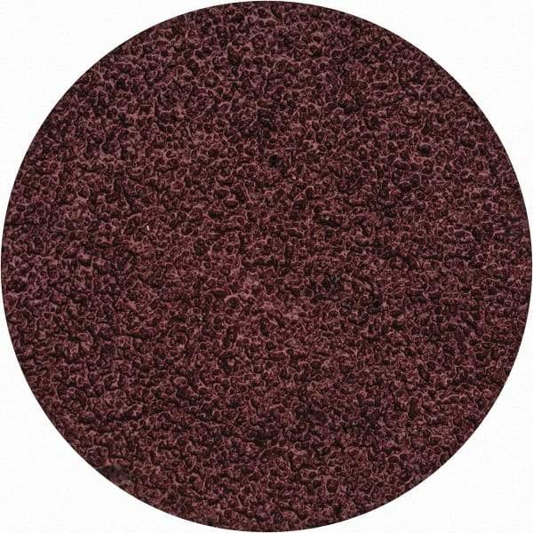Merit Abrasives - 1-1/2" Disc Diam, 60 Grit, Aluminum Oxide Quick Change Disc - Type S Attaching System, Coated, Brown, 30,000 RPM, ALO Series - Apex Tool & Supply