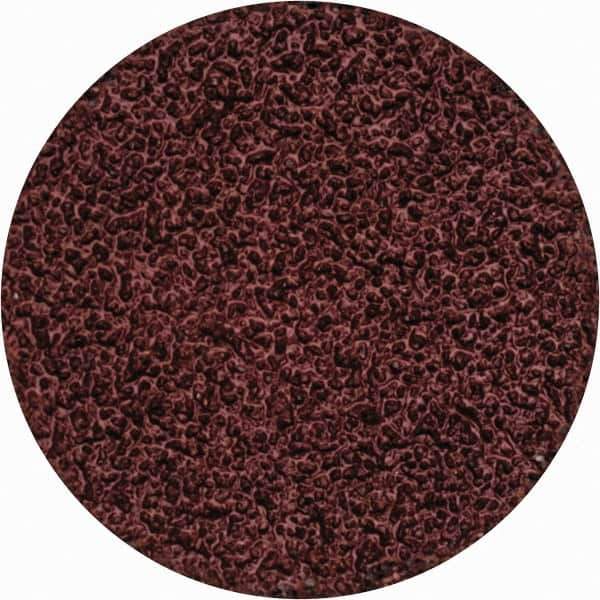Merit Abrasives - 1-1/2" Disc Diam, 40 Grit, Aluminum Oxide Quick Change Disc - Type S Attaching System, Coated, Brown, 30,000 RPM, ALO Series - Apex Tool & Supply