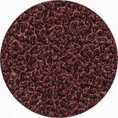 Merit Abrasives - 1-1/2" Disc Diam, 24 Grit, Aluminum Oxide Quick Change Disc - Type S Attaching System, Coated, Brown, 30,000 RPM, ALO Series - Apex Tool & Supply