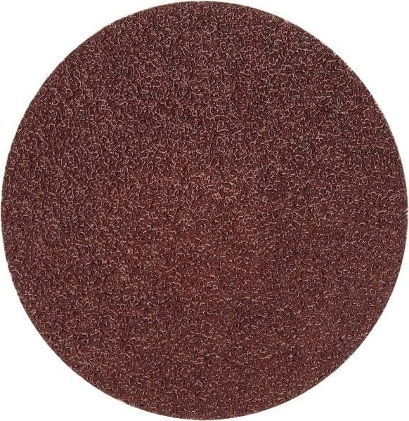 Merit Abrasives - 3" Disc Diam, 50 Grit, Aluminum Oxide Quick Change Disc - Type P Attaching System, Coated, Brown, 20,000 RPM, ALO Series - Apex Tool & Supply
