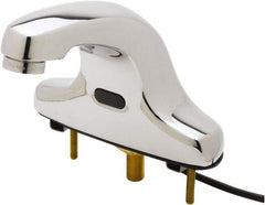 T&S Brass - Deck Mounted Single Hole Electronic User Adjustable Temperature Control Mixer Faucet - Powered by 120 Volt AC/DC, 5" Cast Spout, 4" Mounting Centers - Apex Tool & Supply