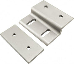 80/20 Inc. - 90mm Wide, Open Shelving Accessory/Component - Aluminum, Clear Anodized Finish, 87mm Long, Use with 45 Series & Bolt Kits 75-3619 & 11-8318 - Apex Tool & Supply
