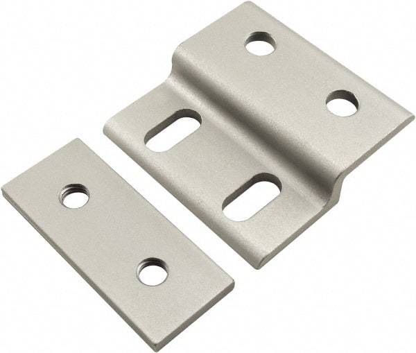 80/20 Inc. - 60mm Wide, Open Shelving Accessory/Component - Aluminum, Clear Anodized Finish, 58mm Long, Use with 30 Series & Bolt Kits 75-3615 & 11-8316 - Apex Tool & Supply