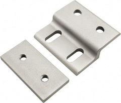 80/20 Inc. - 50mm Wide, Open Shelving Accessory/Component - Aluminum, Clear Anodized Finish, 49mm Long, Use with 25 Series & Bolt Kits 75-3404 & 13-6312 - Apex Tool & Supply